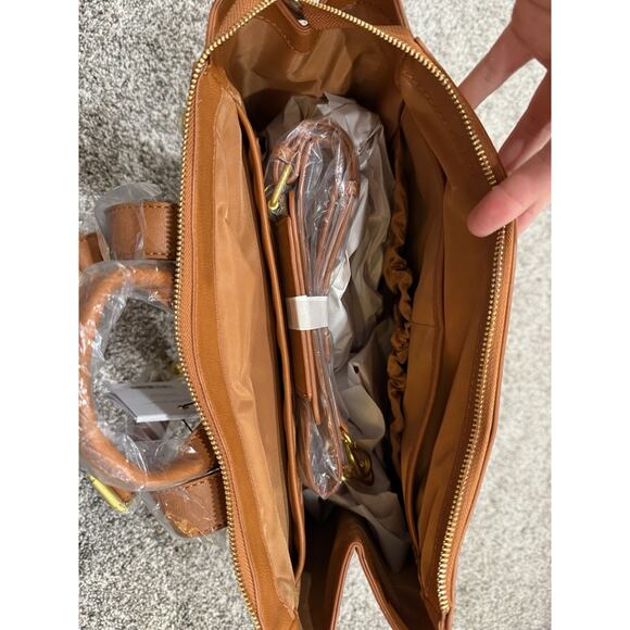 Fawn Design - The Square Diaper Bag Brown Matte main image 5
